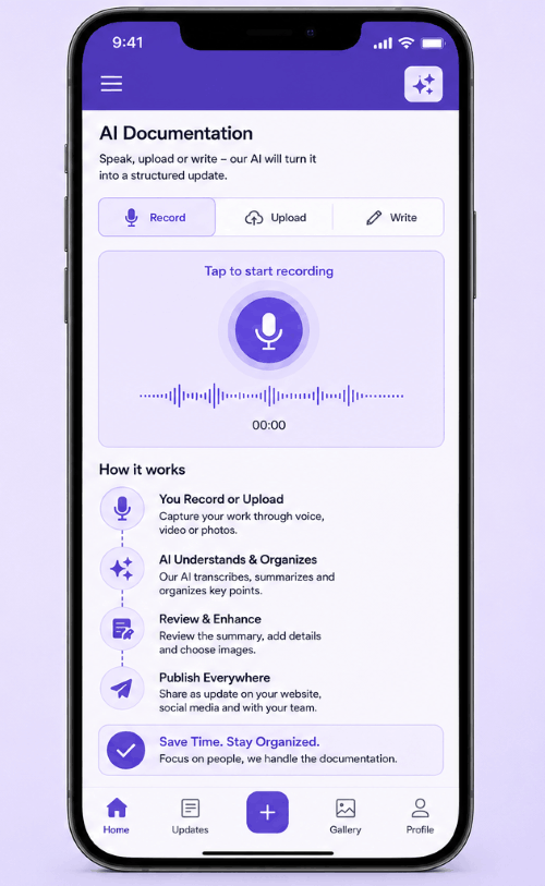 AI Recording Interface