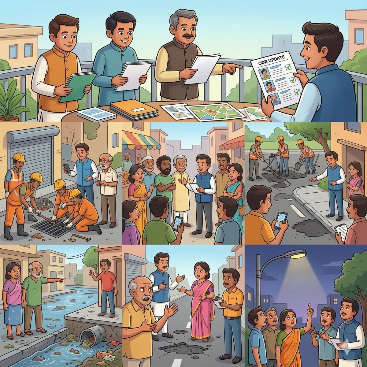 Political workers documenting issue lifecycle at constituency level