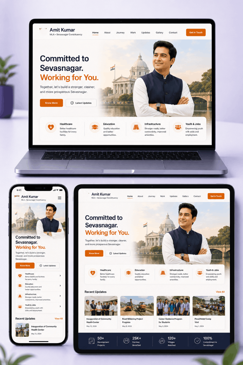 Voteecal Website Preview